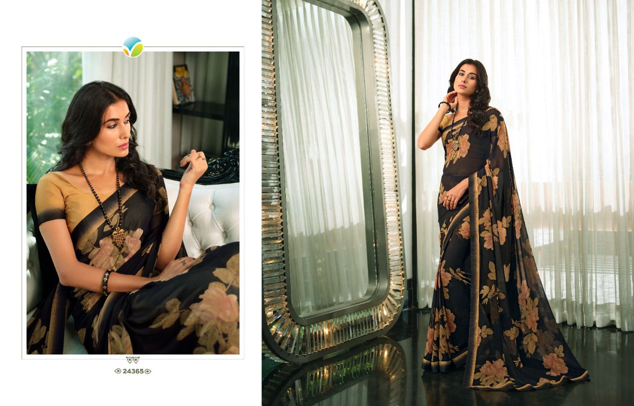 GC GAURVI 0.3 Georgette Daily Wear Sarees Catalog